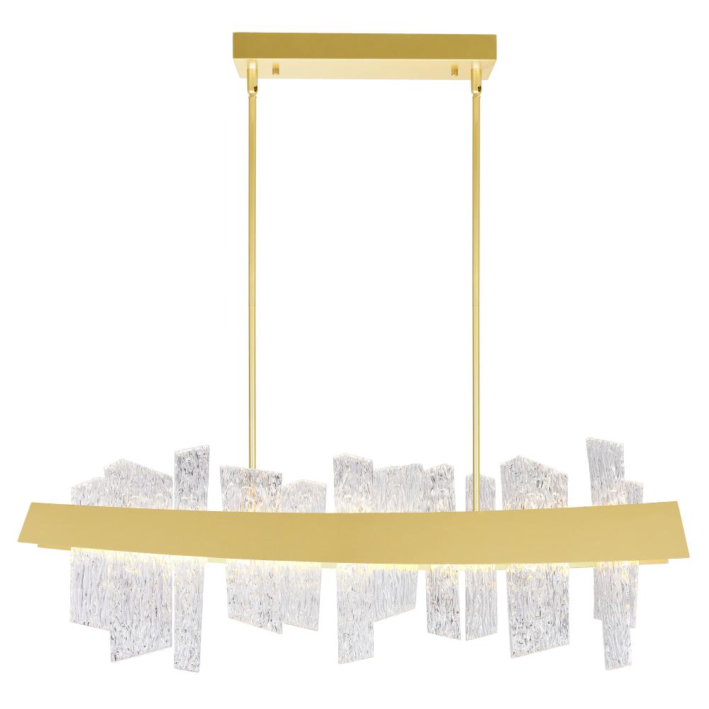 CWI Lighting 1246P39-602 Guadiana 39-in LED Satin Gold Chandelier