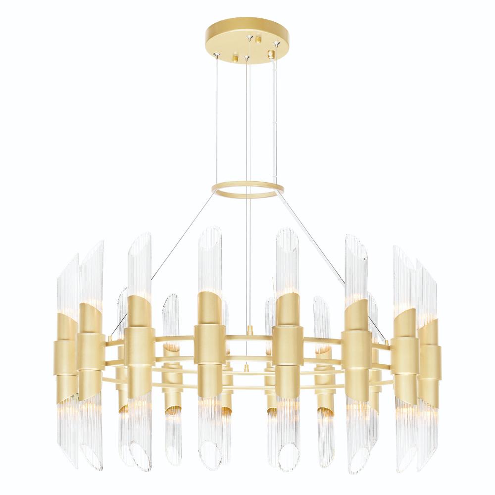CWI Lighting 1269P40-36-602 36 Light Chandelier with Satin Gold finish