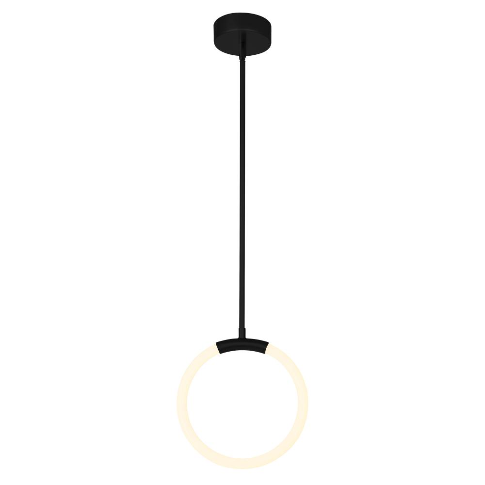 CWI Lighting 1273P10-1-101 1 Light LED Pendant with Black finish