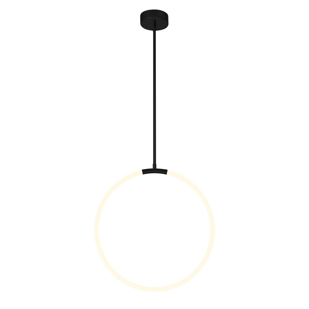 CWI Lighting 1273P24-1-101 1 Light LED Chandelier with Black finish