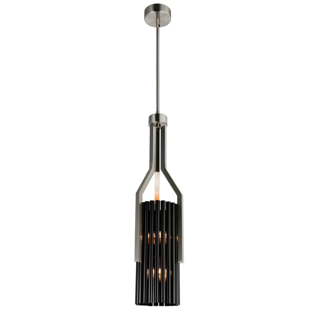 CWI Lighting 1583P8-6-612 Fermont 6 Light Stain Nickel and Pearl Black Mini Pendant
