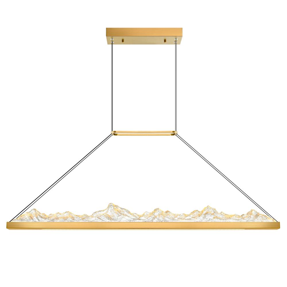 CWI Lighting 1601P48-624 Himalayas Integrated LED Brass Chandelier