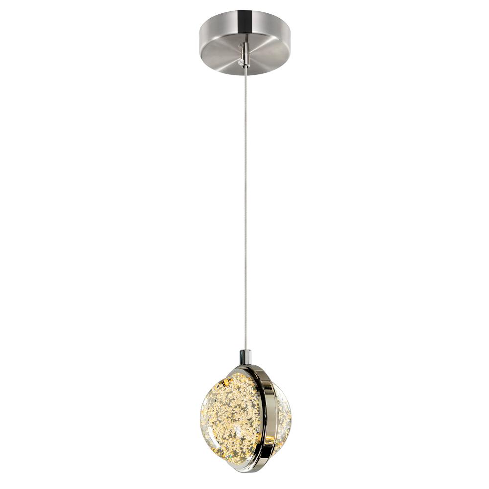 CWI Lighting 1673P4-1-613 Salvador 4 in LED Integrated Polished Nickel Pendant