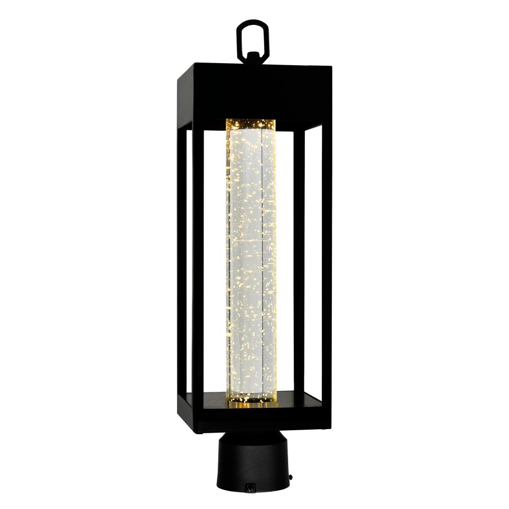 CWI Lighting 1696PT5-1-101 Rochester LED Integrated Black Outdoor Lantern Head