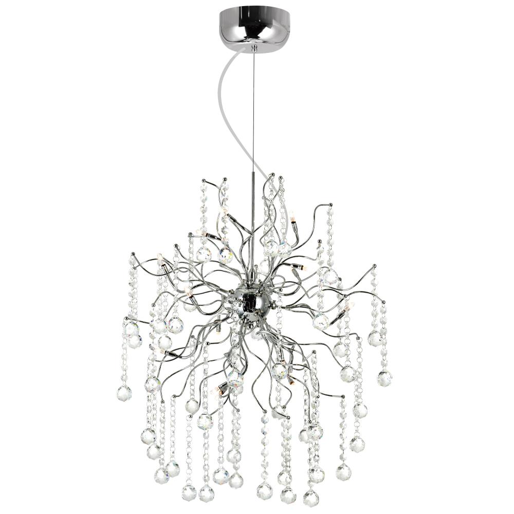 CWI Lighting 5066P20C Cherry Blossom 15 Light Chandelier with Chrome finish