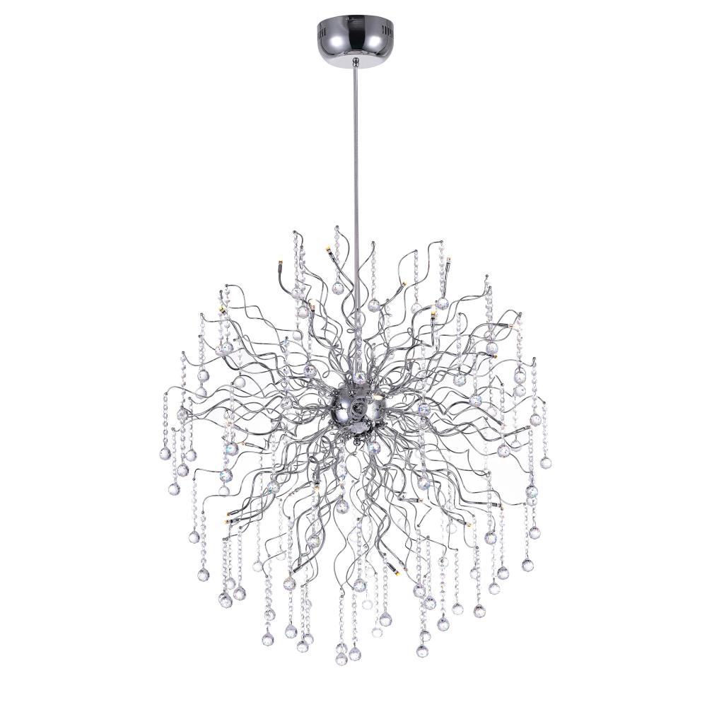 CWI Lighting 5066P35C Cherry Blossom 32 Light Chandelier with Chrome finish