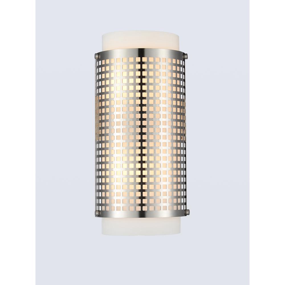 CWI Lighting 5209W6SN Checkered 2 Light Wall Sconce with Satin Nickel finish
