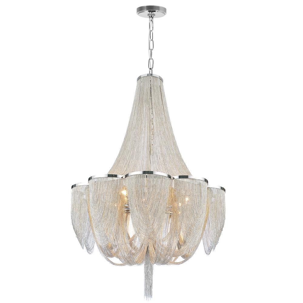 CWI Lighting 5480P34C Taylor 18 Light Down Chandelier with Chrome finish