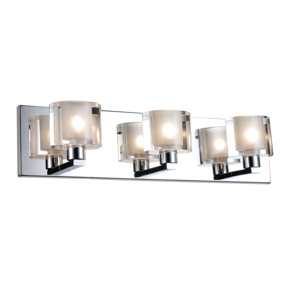 CWI Lighting 5540W19C-601 Tina 3 Light Wall Sconce with Chrome finish