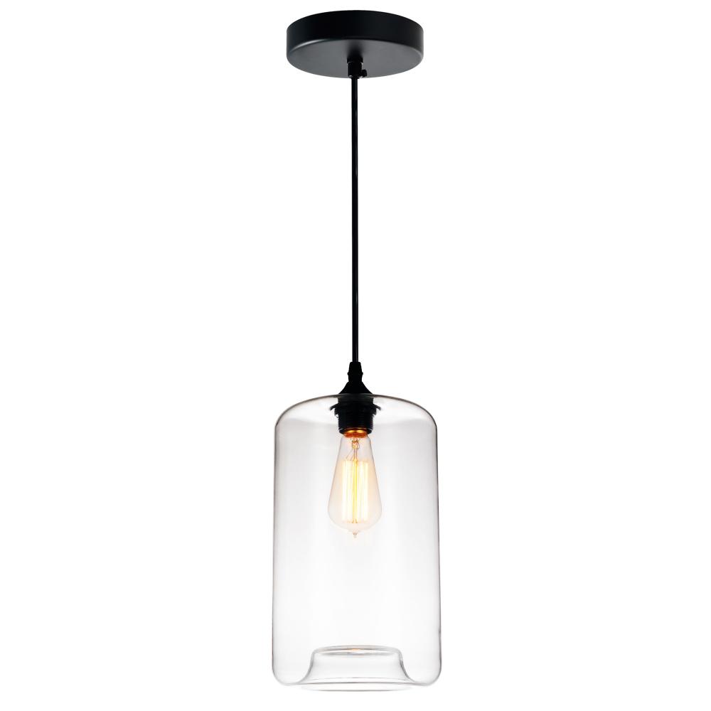 CWI Lighting 5553P7-Clear Glass 1 Light Down Mini Pendant with Clear finish