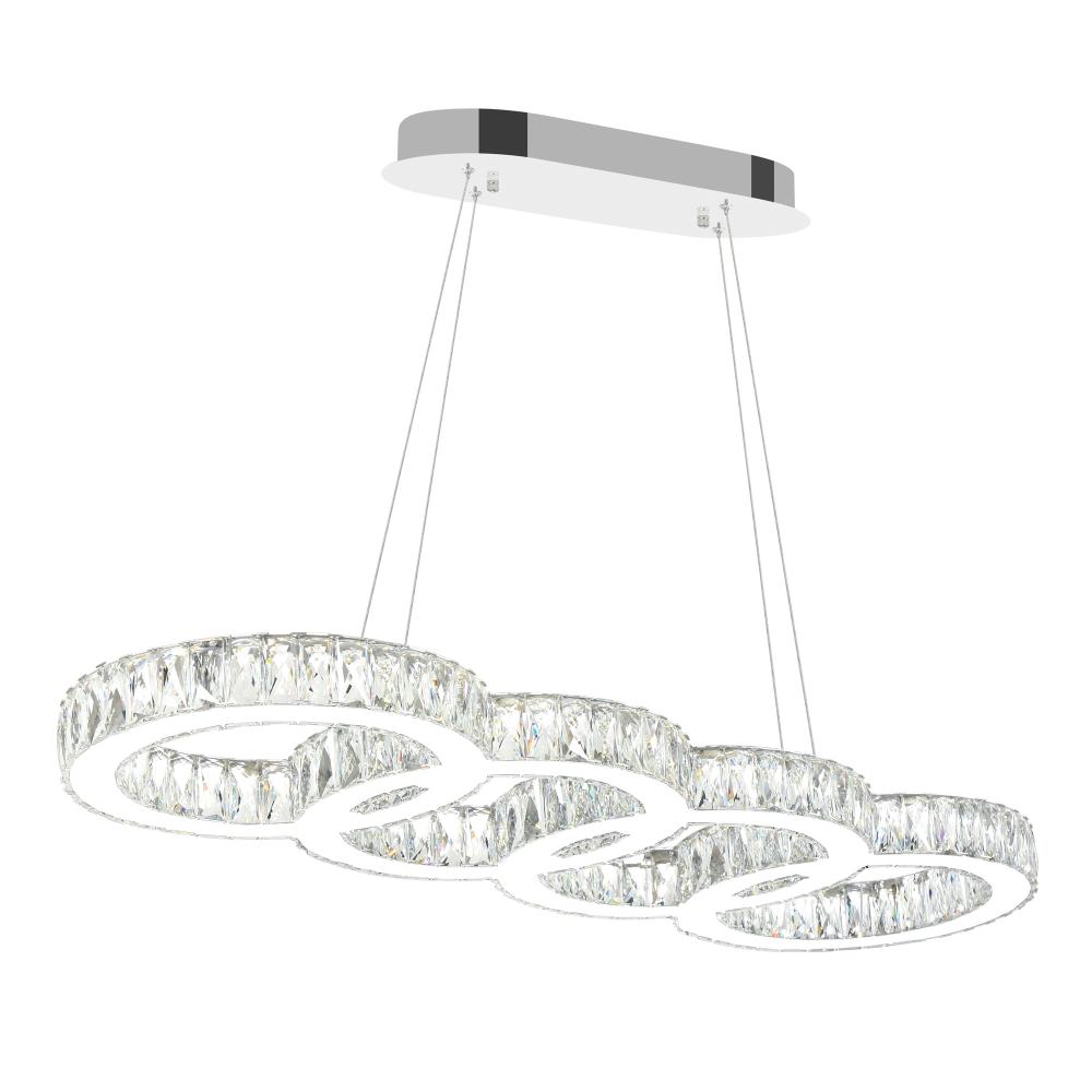 CWI Lighting 5629P33ST-O Milan LED Chandelier with Chrome finish