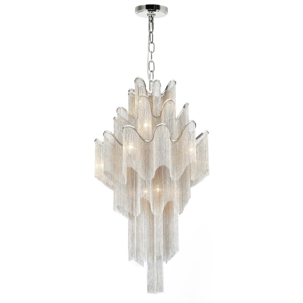 CWI Lighting 5650P32C Daisy 17 Light Down Chandelier with Chrome finish