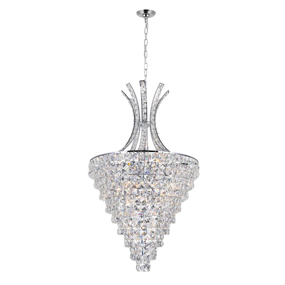 CWI Lighting 5685P20C Chique 12 Light Chandelier with Chrome finish