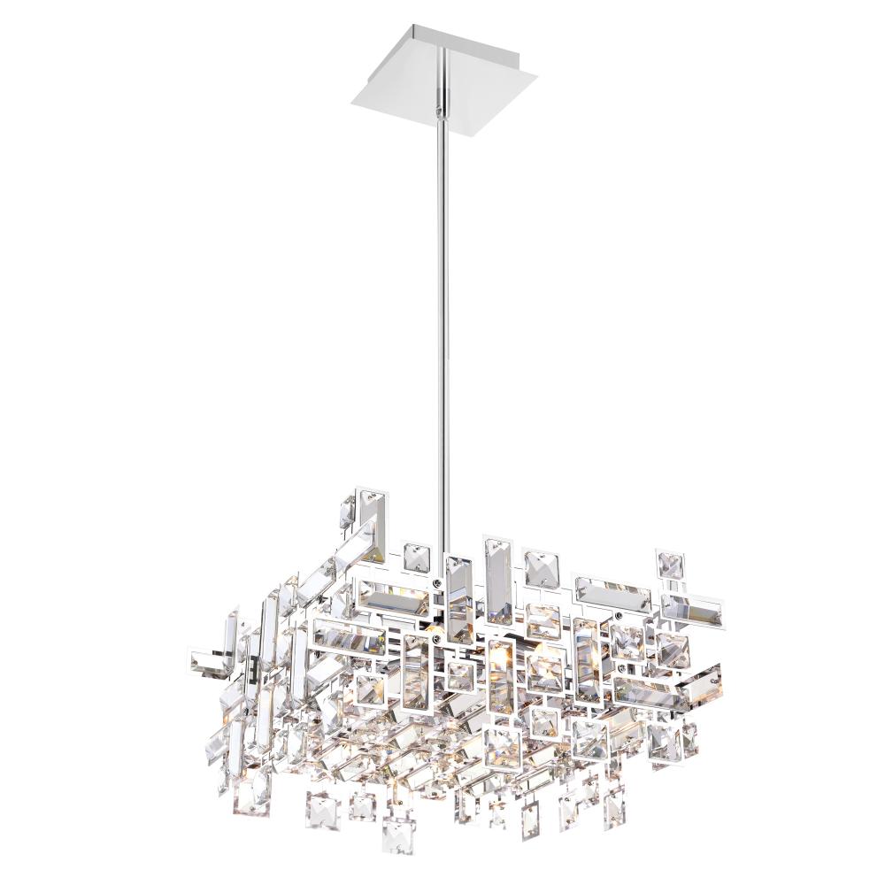 CWI Lighting 5689P14-6-S-601 Arley 6 Light Chandelier with Chrome finish