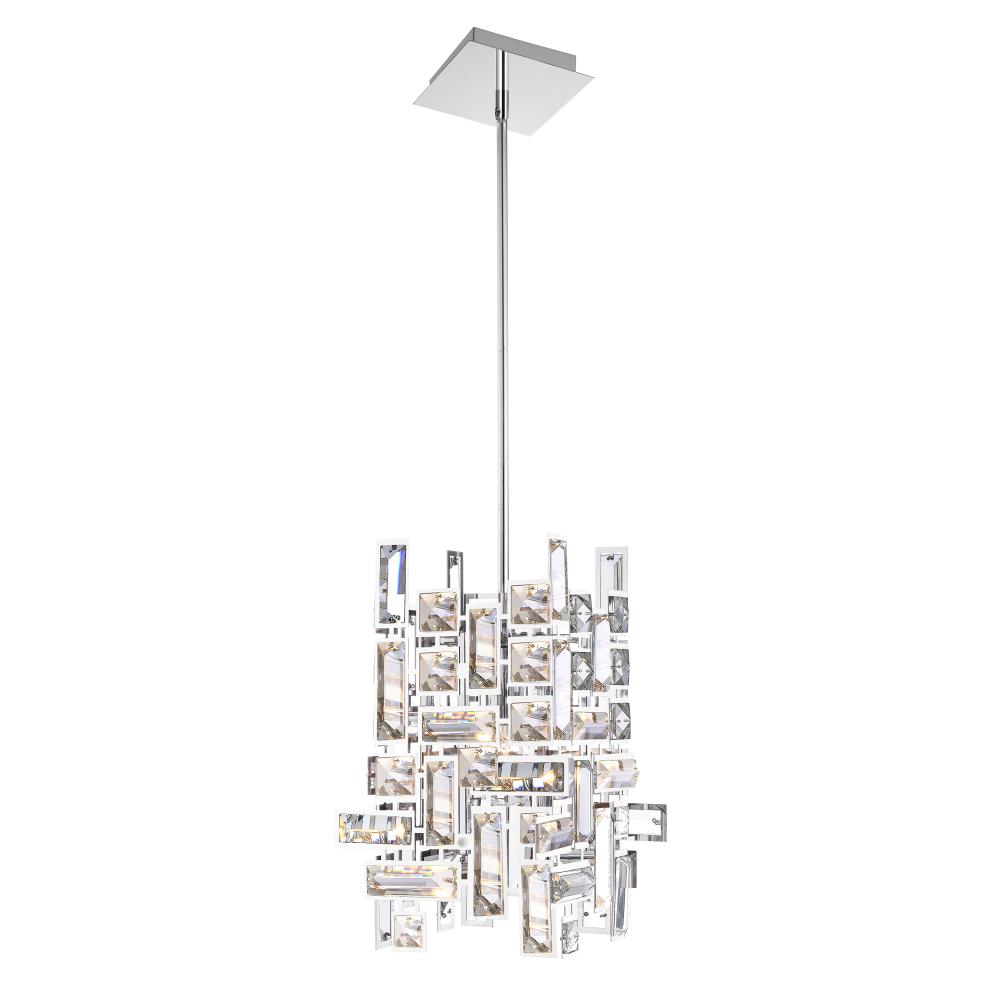 CWI Lighting 5689P6-1-S-601 Arley 1 Light Mini Chandelier with Chrome finish