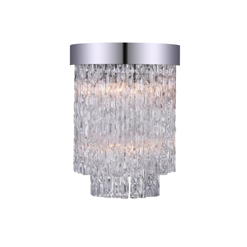CWI Lighting 5695W8-2-601 Carlotta 2 Light Wall Sconce with Chrome finish