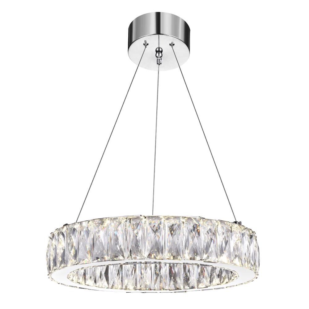 CWI Lighting 5704P16-1-601-A Juno LED Chandelier with Chrome finish
