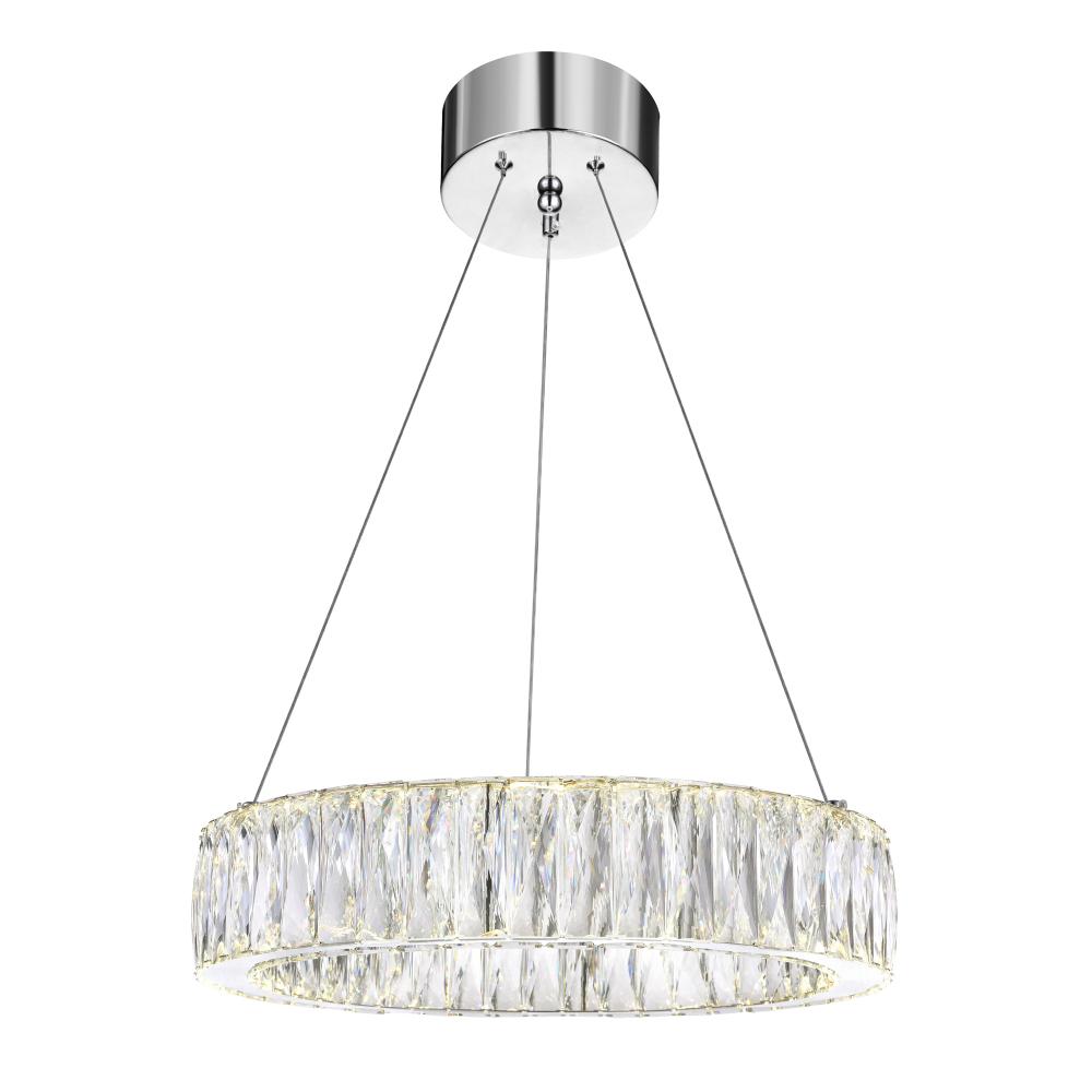 CWI Lighting 5704P20-1-601 Juno LED Chandelier with Chrome finish