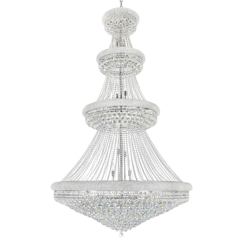 CWI Lighting 8001P50C Empire 42 Light Down Chandelier with Chrome finish