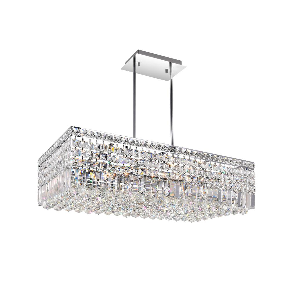 CWI Lighting 8030P30C-RC Colosseum 10 Light Down Chandelier with Chrome finish