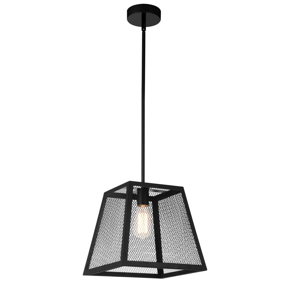 CWI Lighting 9601P12-1-101-A Macleay 1 Light Down Mini Pendant with Black finish