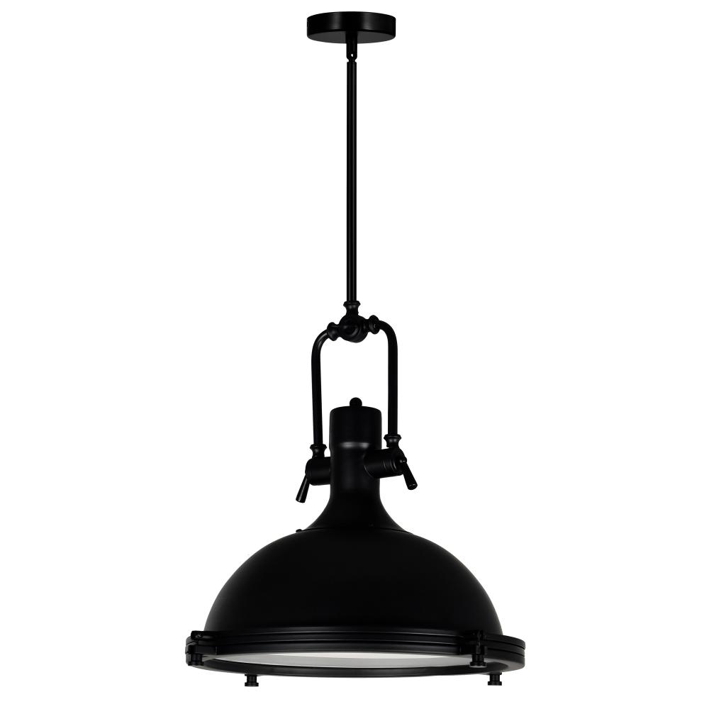 CWI Lighting 9602P16-1-101 Show 1 Light Down Pendant with Black finish