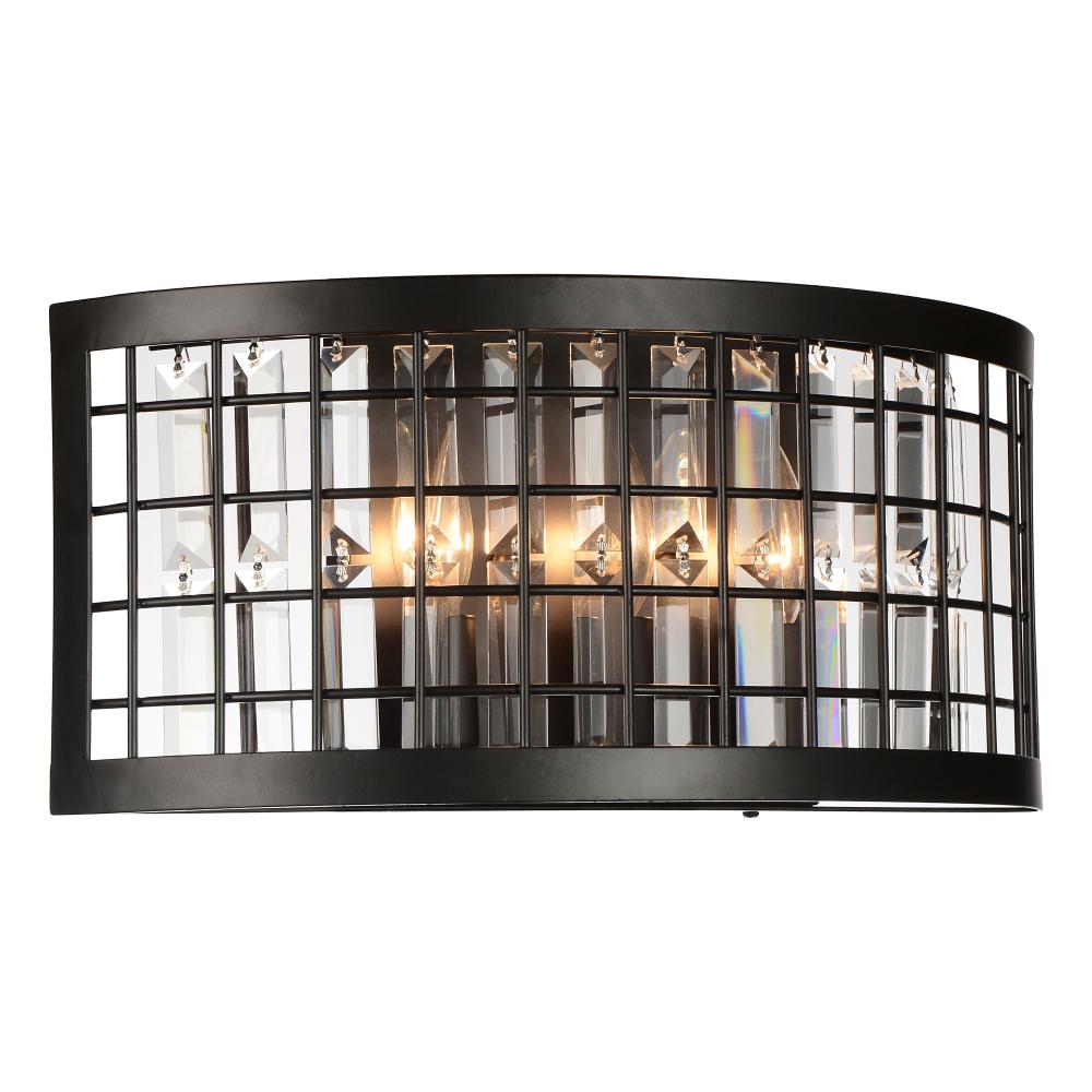 CWI Lighting 9697W16-3-192 Meghna 3 Light Wall Sconce with Brown finish