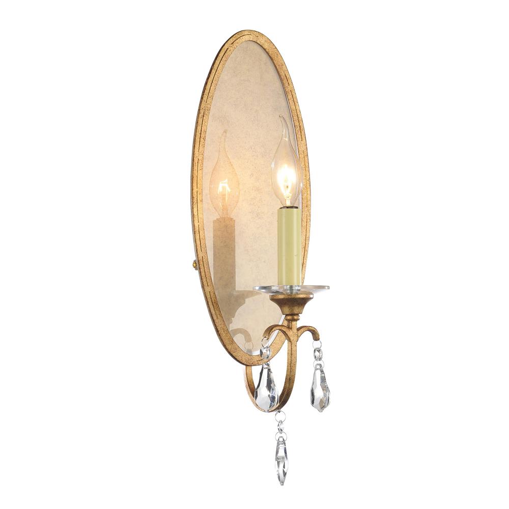 CWI Lighting 9836W6-1-125 Electra 1 Light Wall Sconce with Oxidized Bronze finish