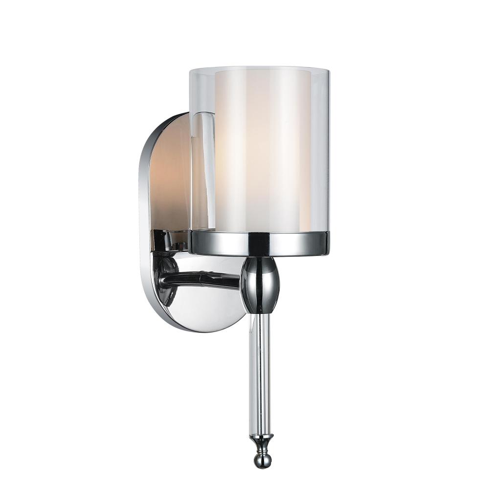 CWI Lighting 9851W5-1-601 Maybelle 1 Light Bathroom Sconce with Chrome finish