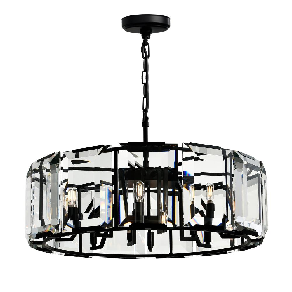 CWI Lighting 9860P31-12-101 Jacquet 12 Light Chandelier with Black finish