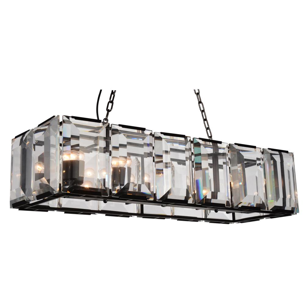 CWI Lighting 9860P42-12-101 Jacquet 12 Light Chandelier with Black finish
