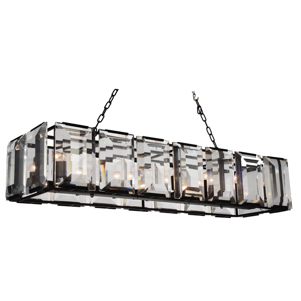CWI Lighting 9860P55-14-101 Jacquet 14 Light Chandelier with Black finish