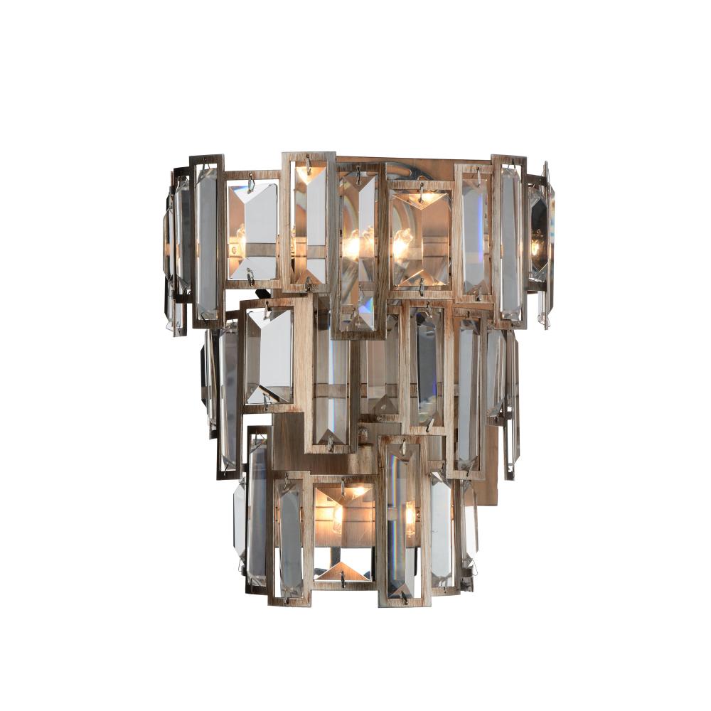 CWI Lighting 9903W10-3-193 Quida 3 Light Wall Sconce with Champagne finish