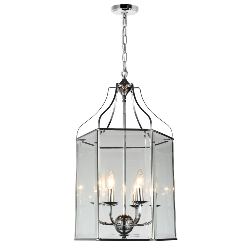 CWI Lighting 9917P16-6-601 Maury 6 Light Up Chandelier with Chrome finish