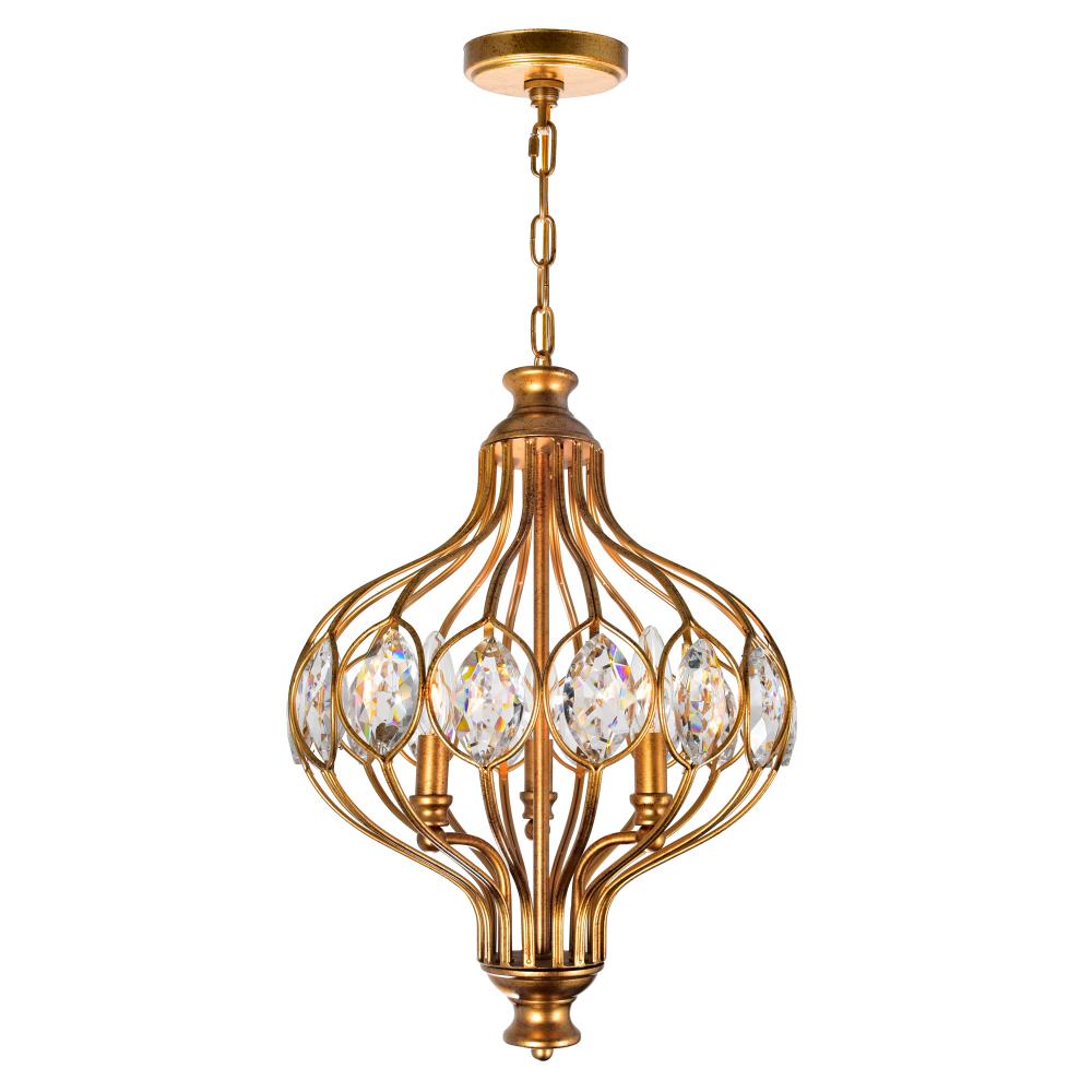 CWI Lighting 9935P14-3-182 Altair 3 Light Chandelier with Antique Bronze finish