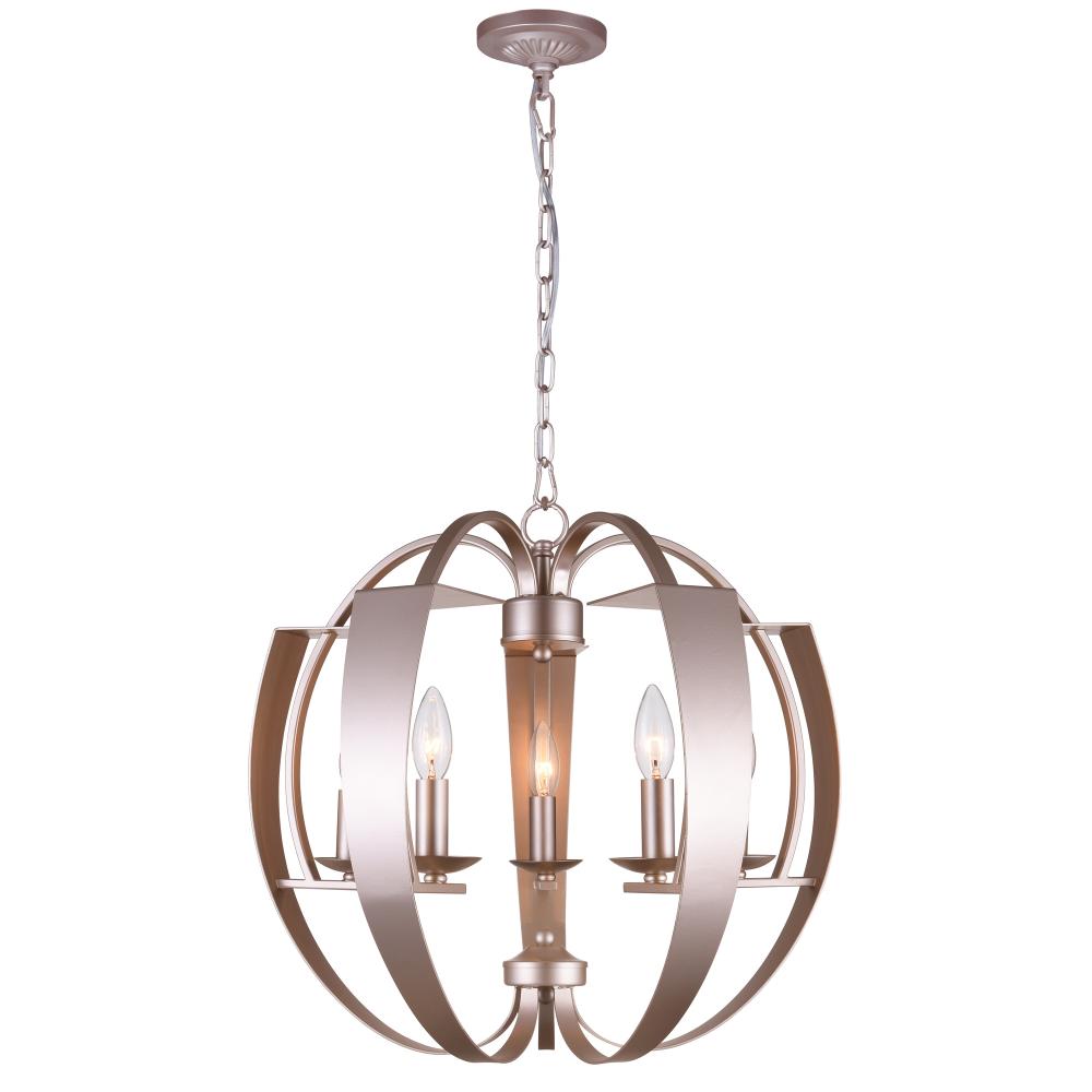 CWI Lighting 9950P21-5-221 Verbena 5 Light Chandelier with Pewter finish