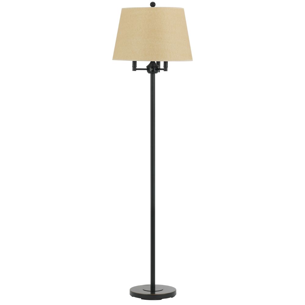 Cal Lighting BO-2077-6WY-DB Dark Bronze Andros 1 Light Pedestal Base Floor Lamp