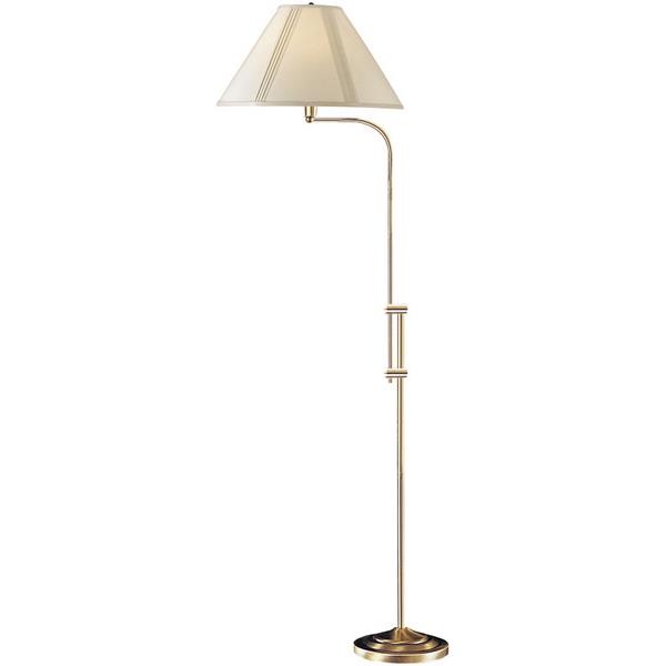 CAL Lighting BO-216-AB 150W 3 Way Pharmacy Floor Lamp W/Adjustable Pole in Antique Brass