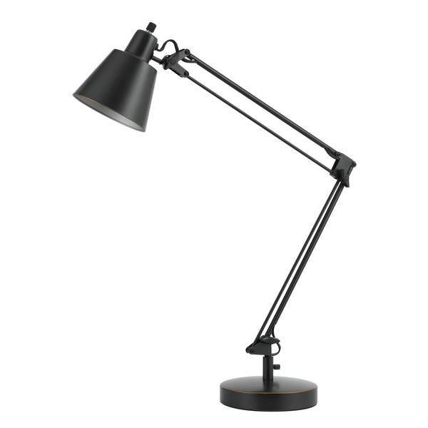 CAL Lighting BO-2165TB-DB 60W Udbina Metal Desk Lamp With Adjustable Arms And Swivel Head in Dark Bronze