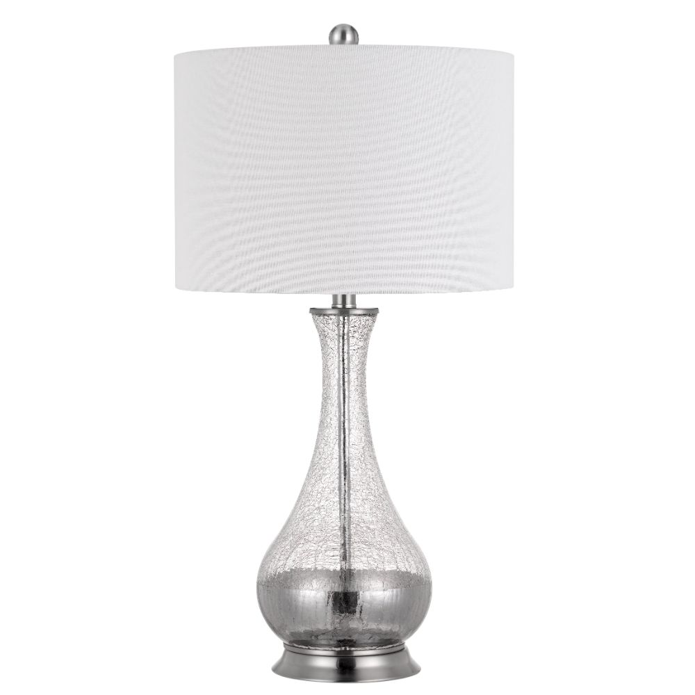 CAL Lighting BO-2818TB-2 150w 3 Way Potenza Glass Table Lamp (Priced And Sold In Pairs)