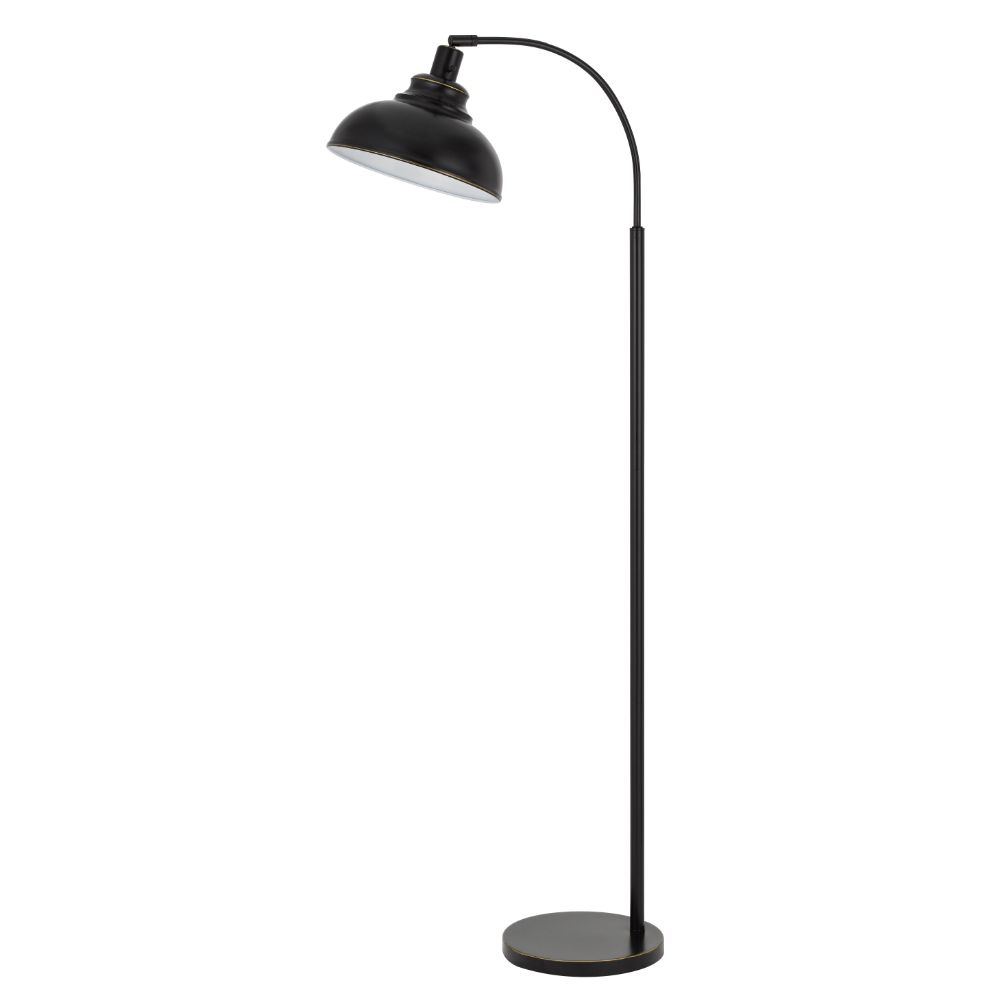 CAL Lighting BO-2964FL-DB 60W Dijon adjustable metal floor lamp with weight base and on off socket switch in Dark Bronze
