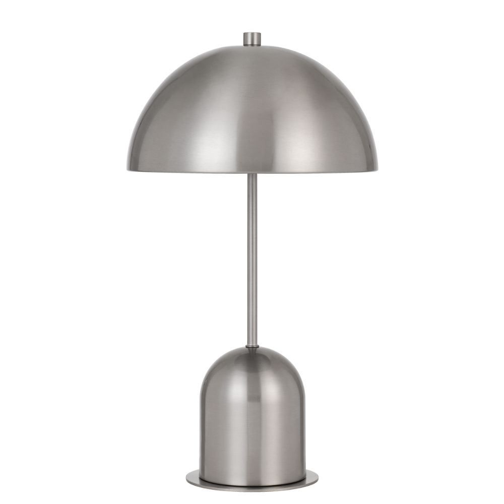 CAL Lighting BO-2978DK-BS 40W Peppa metal accent lamp with on off touch sensor switch in Brushed Steel