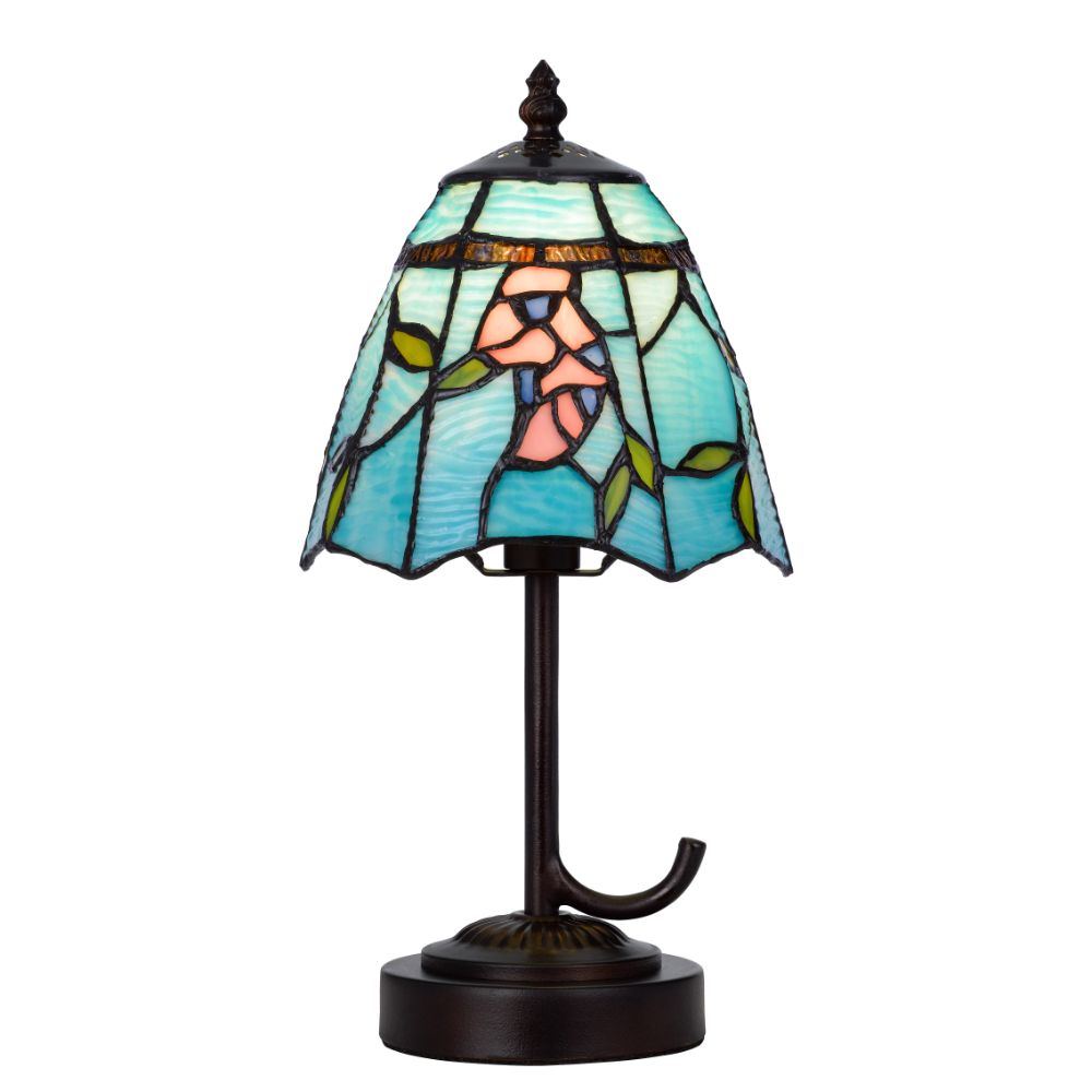 Cal Lighting BO-3117AC 40W metal/resin Tiffany accent lamp 