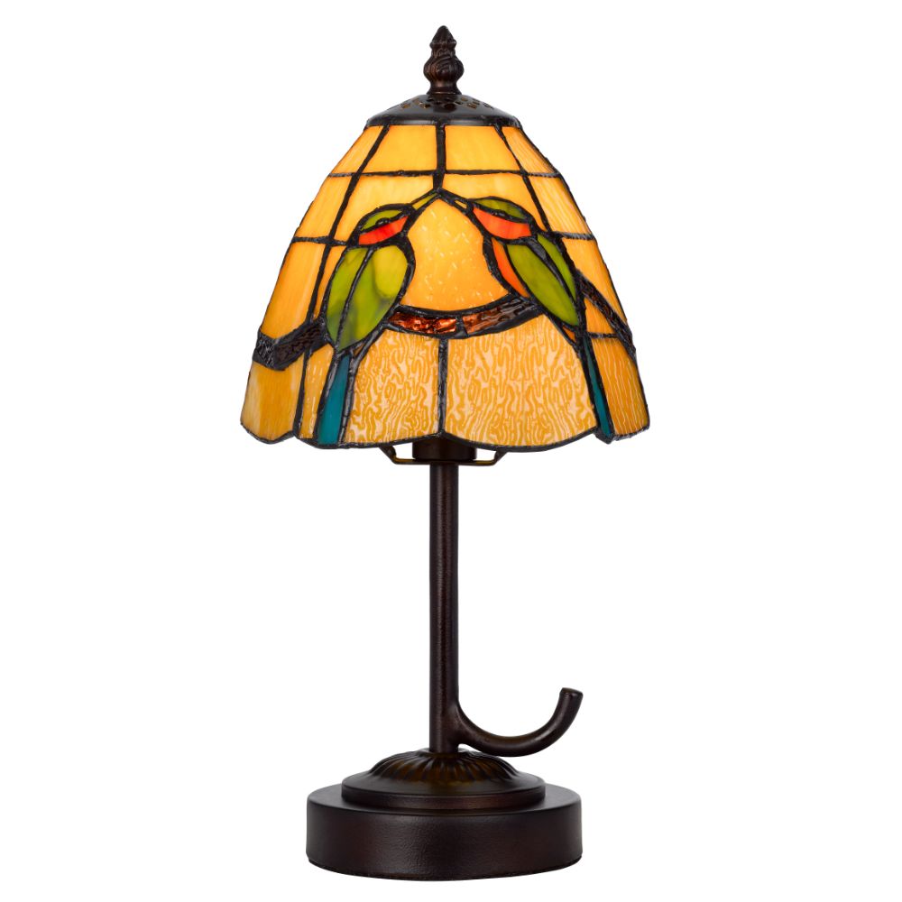 Cal Lighting BO-3118AC 40W metal/resin Tiffany accent lamp 