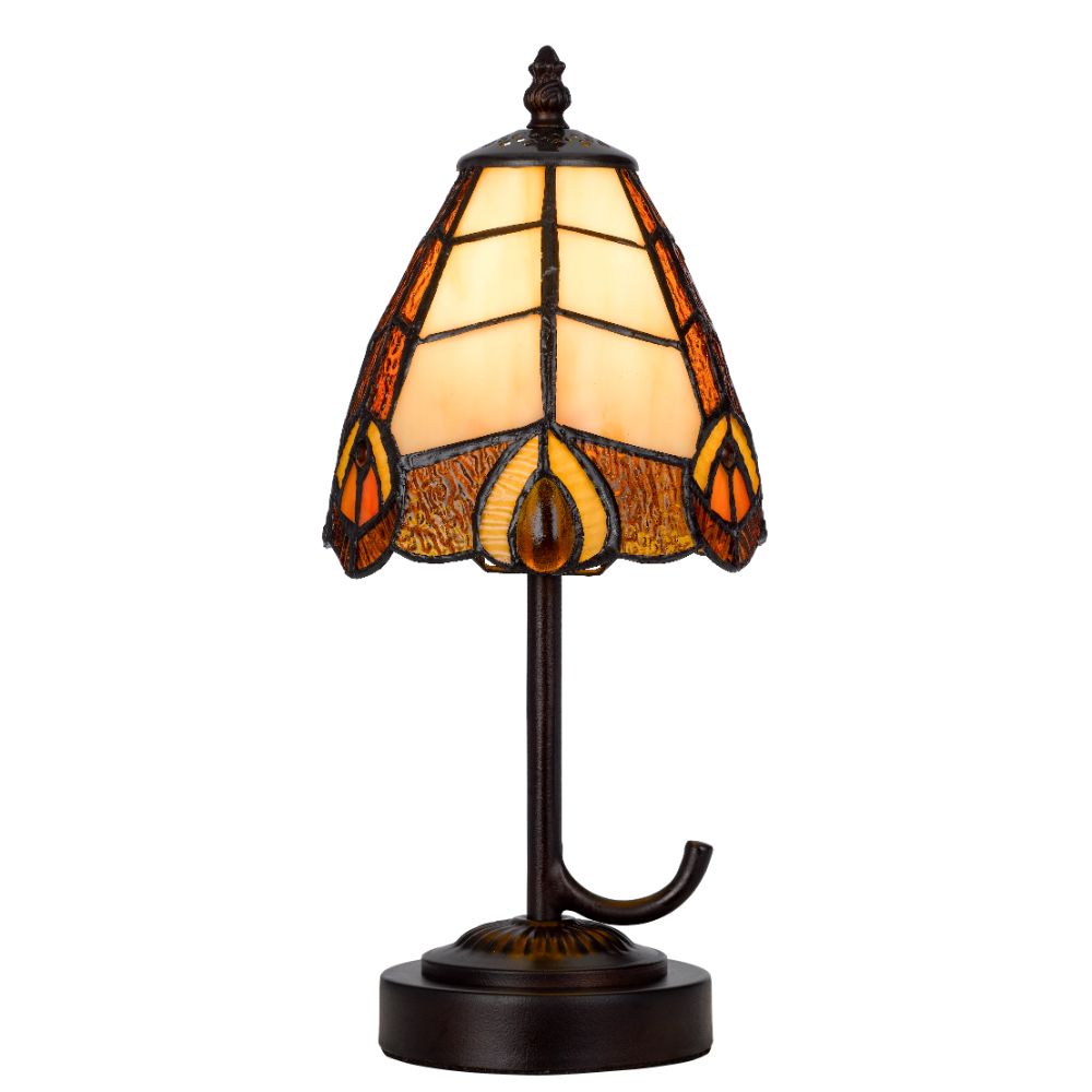 Cal Lighting BO-3119AC 40W metal/resin Tiffany accent lamp 