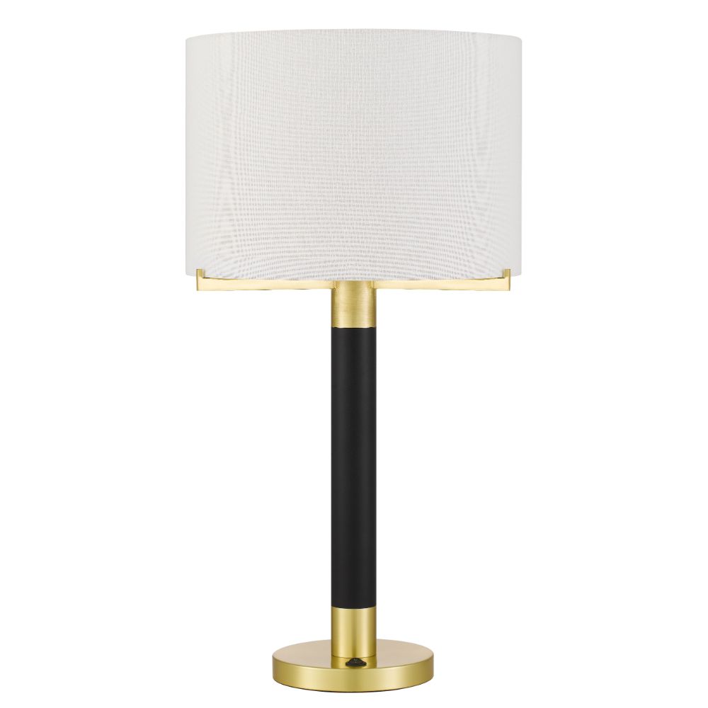 Cal Lighting BO-3148TB Goldston 27.5" Height Antique Brass Metal Table Lamp