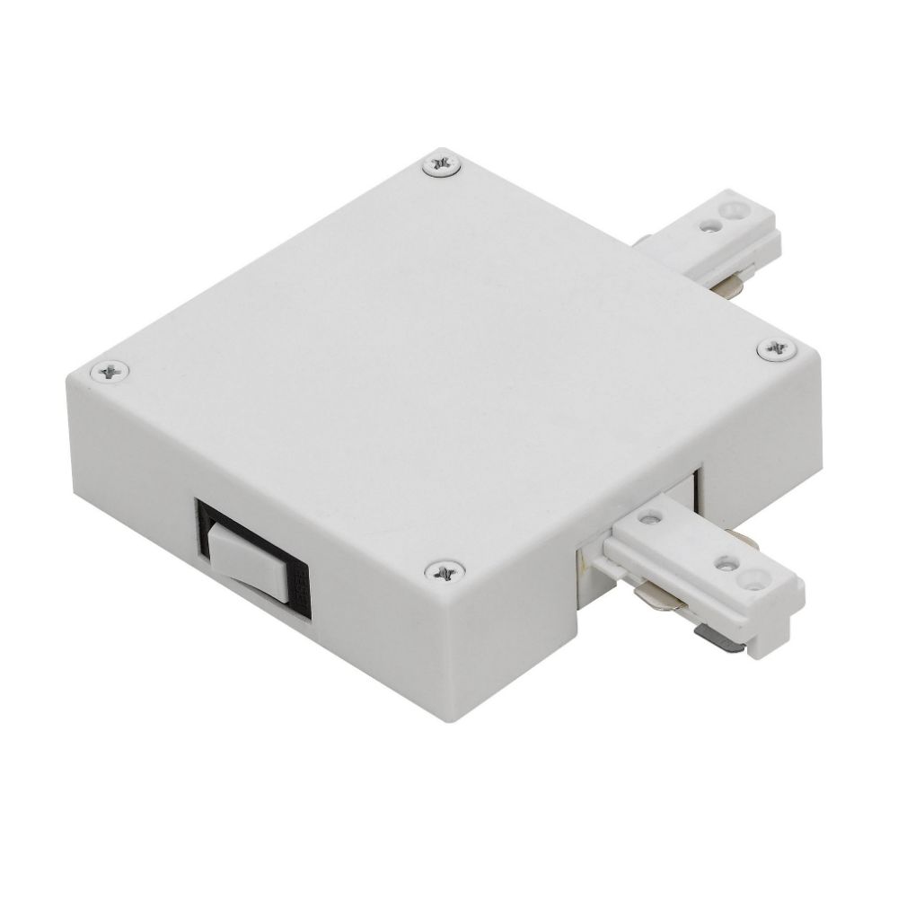 Cal Lighting HT-103-10A-WH 10 Amp Current Delimiter, Double Live End Right in White 
