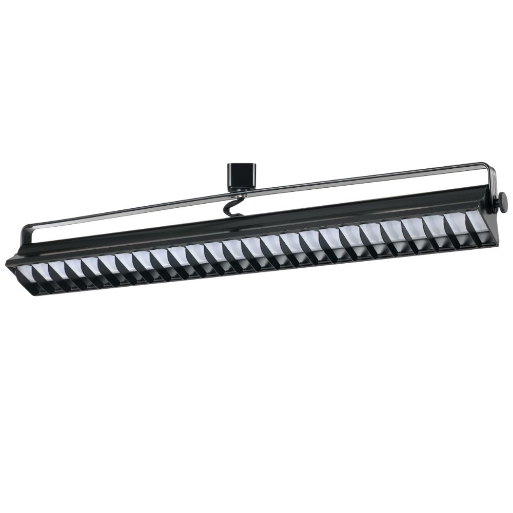 Cal Lighting Ht-633L-Bk Ac 60W  4000K  3960 Lumen  Dimmable Integrated Led Wall Wash Track Fixture