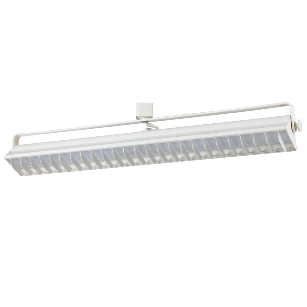 Cal Lighting Ht-633L-Wh Ac 60W  4000K  3960 Lumen  Dimmable Integrated Led Wall Wash Track Fixture