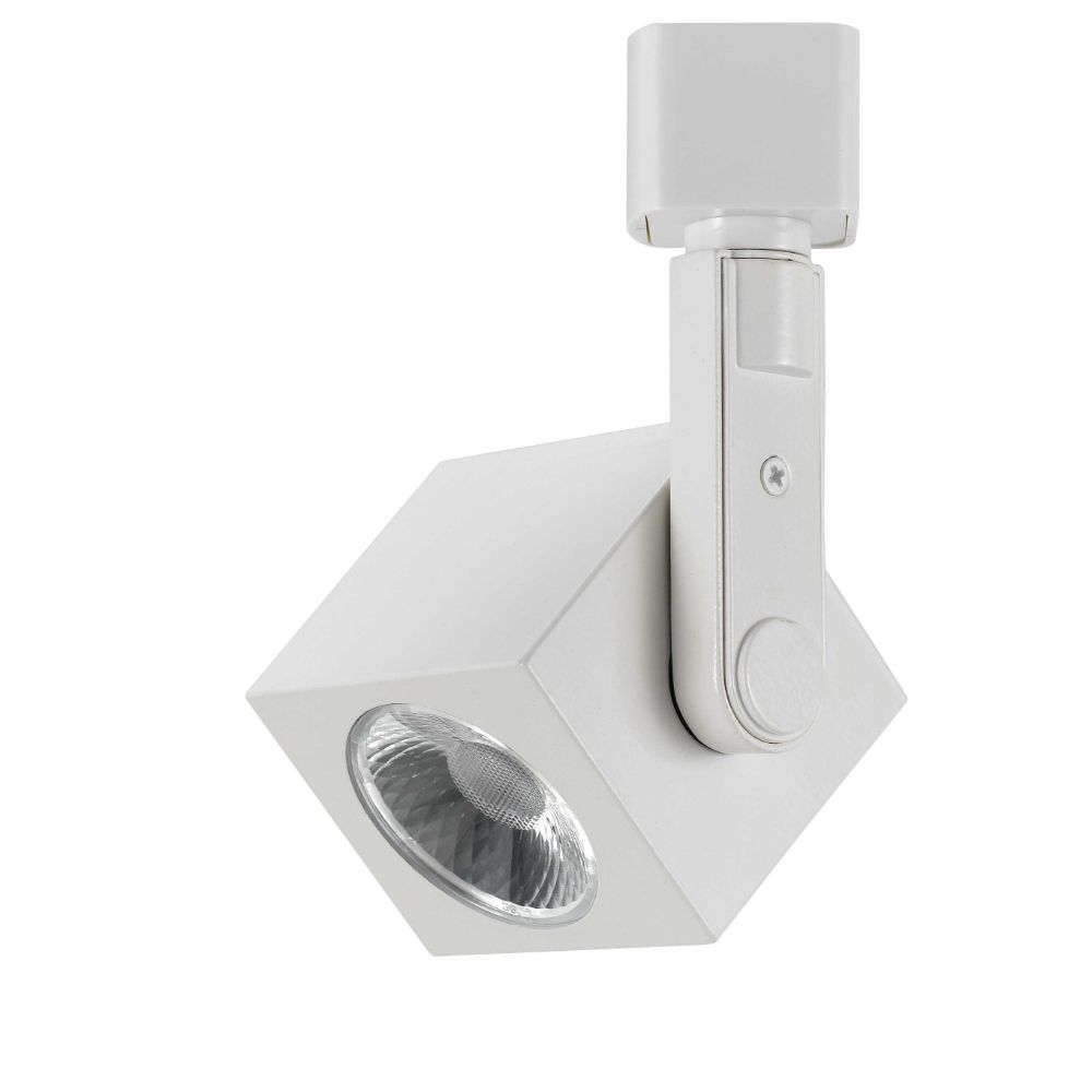 CAL Lighting HT-810-WH Dimmable Integrated Led12w, 700 Lumen, 90 Cri, 3000k, 3 Wire Track Fixture in White